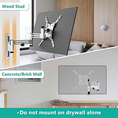 WALI RV TV Mount, Lockable TV Wall Mount for Camper Trailer Motor Home, Full Motion Anti-Vibration Arm for 13-43 inch LED, LCD Flat Screens and Monitors, up to 33lbs (1343LK) - Image 6