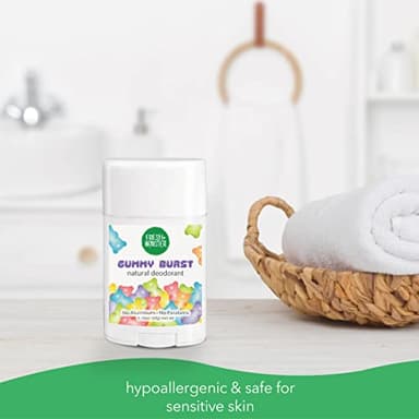 Fresh Monster Natural Deodorant for Kids & Teens I Mom's Choice Gold Award Winner | Aluminum-Free, Paraben-Free, Hypoallergenic I 24-Hour Protection I Gummy Burst Scent I 1.76 oz (3) - Image 7