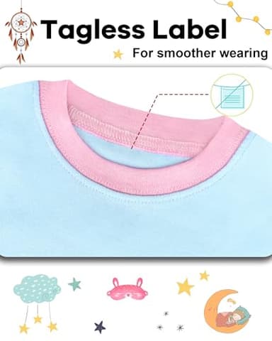 DAUGHTER QUEEN Girls Pajamas 18-24 Months Summer PJs Llama Pj Sets Baby Toddler 100% Cotton Short Sleeve Jammies Sleepwear Alpaca Clothes Outfits 18m/Mo 24m/Mth - Image 2