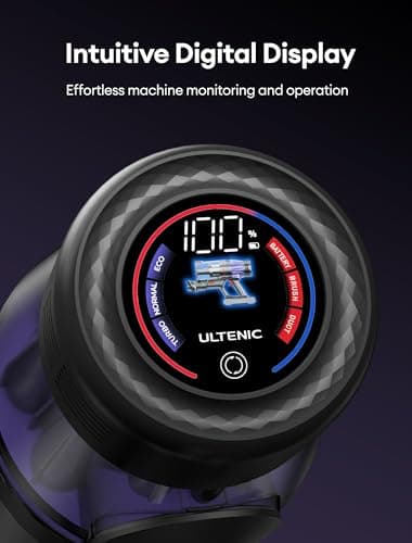 Ultenic Cordless Vacuum Cleaner, 550W/50Kpa, 60Mins Runtime, 180°Bendable Wand, Anti-Tangle Brush, Stick Vacuum Cordless with Charging Dock, Handheld Vacuum for Pet Hair/Carpet/Floor/Car, U16 Flex - Image 8