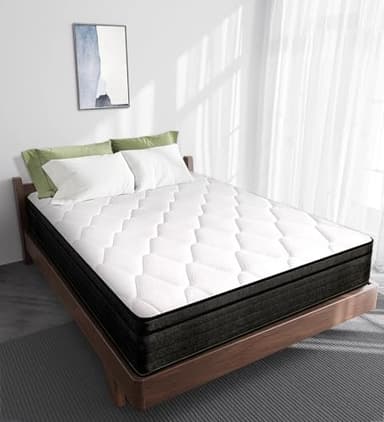 elitspace Queen Size Mattress,10 Inch Memory Foam Hybrid Queen Bed Mattresses in a Box Individual Pocket Spring Breathable Comfortable for Pressure Relief, CertiPUR-US,100 Nights Trial. - Image 6