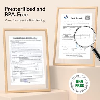 Momcozy Easy Pour Breastmilk Storage Bag, 8Oz, Temp-Sensing Color Change, 120 Count Milk Bag with Self Standing for Breastfeeding, No Leak Presterilized for Freezer, Recyclable & BPA Free - Image 7