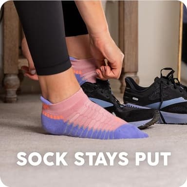 Balega Silver Compression Fit Performance No Show Athletic Running Socks for Men and Women (1 Pair), Mellow Lime, Large - Image 3