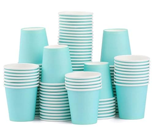 100 Pack 3 oz Paper Cups, Bathroom Cups Disposable,Mouthwash Cups Small Snack Cups for Water, Juice,Candy Ideal for Party Bathroom and Office - Image 1