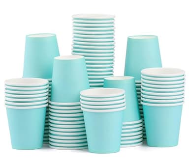100 Pack 3 oz Paper Cups, Bathroom Cups Disposable,Mouthwash Cups Small Snack Cups for Water, Juice,Candy Ideal for Party Bathroom and Office - Image 1