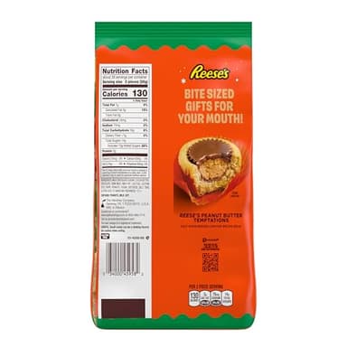 REESE'S Miniatures Milk Chocolate Peanut Butter Cups, Christmas Candy Bag, 35.65 oz - Image 2