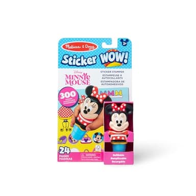 Melissa & Doug Sticker Wow!™ 24-Page Activity Pad and Sticker Stamper, 300 Stickers, Arts and Crafts Fidget Toy Collectible Character – Disney Minnie Mouse - for Kids Ages 3+ - FSC Certified - Image 1
