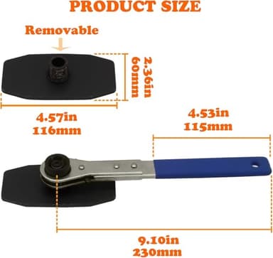 Brake Tools, Brake Caliper Tool, 4 in 1 Universal Disc Brake Caliper Compression Tool, Caliper Piston Compressor Tool with 2 Brake Caliper Hooks, Brake Caliper Press for Car Brake Repair Installation - Image 8