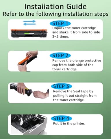 greencycle 141a Toner Cartridge Compatible Replacement for Hp 141A Black Laserjet Toner Cartridge Laser Jet MFP m140w Toner Laser Jet m110w Toner (2Pk,with chip) - Image 6