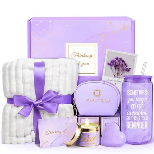 Self Care Gifts for Women, Get Well Soon Gifts for Women, Thinking of You Care Package for Women, Spa Bath Gift Baskets, Birthday Gifts for Women Mom Best Friend Teen Girls, After Surgery Gift Blanket - Image 1