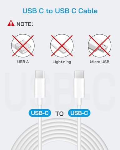 i Phone 17 16 15 Charger Fast Charging-20W USB C Power Brick with 6Ft Type C to C Cord for i Phone 17/17 Pro/17 Air/17 Pro Max/16/16 Pro/16 Plus/16 Pro Max/15 Series, i Pad Pro & More [3 Pack - Image 5