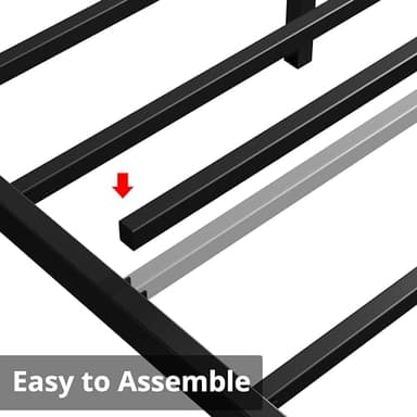 LIKIMIO California King Bed Frames, Storage Headboard with Charging Station, Solid and Stable, Noise Free, No Box Spring Needed, Easy Assembly - Image 8