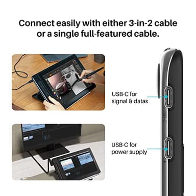 HUION Kamvas Pro 13 2.5K QHD Graphics Monitor Drawing Tablet with Screen QLED Full Lamination Battery-Free Stylus PW517 for Windows PC, Mac, Android, 13.3inch Digital Drawing Tablet Pen Display - Image 6