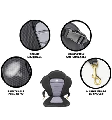 Roc Inflatable Stand Up Paddle Boards | Premium SUP Paddle Board Accessories, Wide Stable Design, Non-Slip Comfort Deck for Youth/Adults (Violet W Kayak Seat) - Image 3