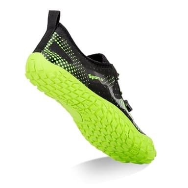 WateLves Water Shoes for Men Women Barefoot Quick-Dry Aqua Sock Outdoor Athletic Sport Shoes Kayaking Boating Hiking Surfing Walking (A-Black/Green, 45) - Image 5