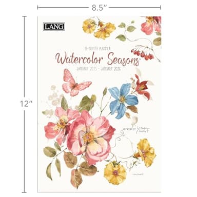 Lang, Watercolor Seasons by Lisa Audit 2025 Monthly Planner - Image 8