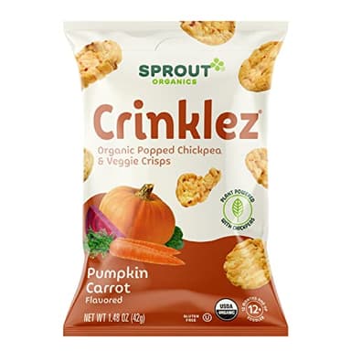 Sprout Organic Baby Food, Stage 4 Toddler Veggie Snacks, Pumpkin Carrot Crinklez, 1.48 Ounce (Pack of 6) - Image 2