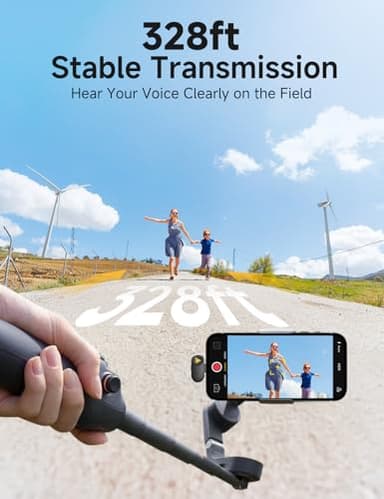 MAONO Wave T1 Mini Wireless Lavalier Microphone for iPhone 16 15 Android Tablet PC with USB-C Plug, Noise Cancellation, AI Voice Filter, 30H Used with Charging Case for Video Recording TikTok YouTube - Image 7