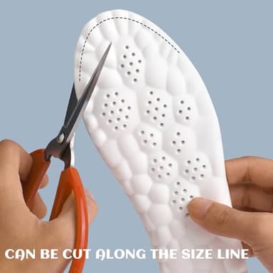 Footsters InsoleX - 2 Pairs of Footster Insoles for Kids & Youth, 4D Cloud-Like Insoles for Women Men (Orange,6.5Y-7Y) - Image 7