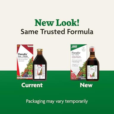 Floradix by Salus Iron & Herbs - Liquid Herbal Supplement for Energy Support* - Iron Supplement with Vitamin C & B Complex Vitamins - for Men & Women - 16.9 Fl Oz - Image 8