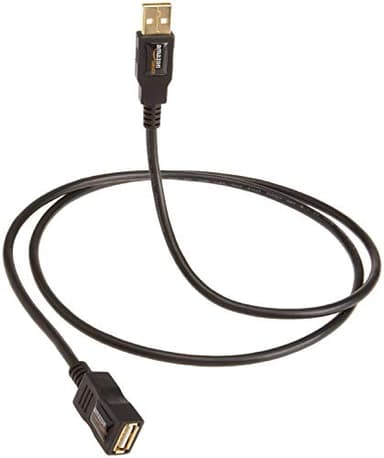 Amazon Basics USB-A 2.0 Extension Cable, Male to Female, 480Mbps Transfer Speed, 9.8 Foot, Black - Image 1