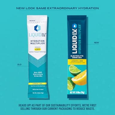 Liquid I.V.® Hydration Multiplier - Lemon Lime | Electrolyte Powder Drink Mix | 1 Pack (16 Servings) - Image 3