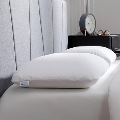 Tempur-Pedic Memory Foam Symphony Pillow Luxury Soft Feel, Standard, White - Image 1