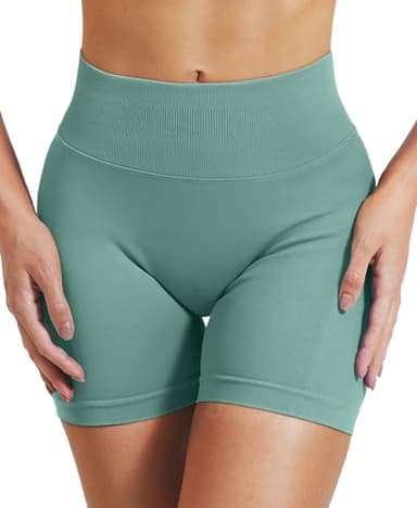 VOYJOY Women Workout Impact Shorts 2.5"/ 3.6"/ 4.5"/ 6" Scrunch Butt Lifting Gym Seamless Booty Biker Shorts - Image 4