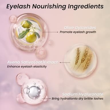 Tinclen Eyelash Growth Serum with Advanced Formula Eyelash Enhancing serum for Longer Thicker and Fuller Lashes Lash Serum Gentle & Vegan Eyelash Conditioner 0.17 Fl Oz (5mL) - Image 2