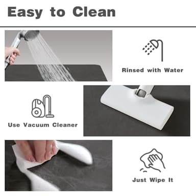 Bath Mat, Bathroom Rugs Non Slip Washable Thin Absorbent Quick Dry Bath Mat Fits Under Door Bathroom Floor Mat Perfect for Bath, Shower, or Sink 16"x24" Dark Grey - Image 7