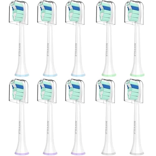 Replacement Toothbrush Heads for Philips Sonicare Replacement Heads, Electric Replacement Brush Head Compatible with Phillips Sonicare Electric Toothbrush, for Philips Sonic Care Brush,10 Pack - Image 1