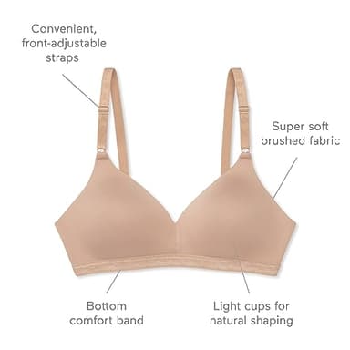 Warner's womens Cloud 9 Super Soft Wireless Lightly Lined Comfort 1269 bras, White, 36A US - Image 5
