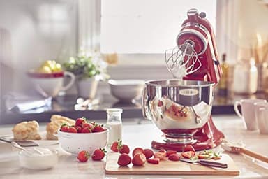 KitchenAid Value Bundle Artisan Series 5 Quart Tilt-Head Stand Mixer with Included Flex Edge Beater, KSM150FEER, Empire Red - Image 5