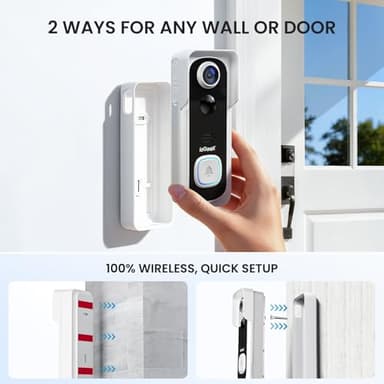 ieGeek Doorbell Camera Wireless No Subscription - Wireless Video Doorbell with Chime, Doorbell with Camera 1080P, Voice Changer, 2-Way Audio, PIR Motion Detection, Only 2.4Ghz WiFi, Works with Alexa - Image 6