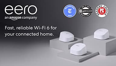 Amazon eero 6 mesh wifi system - Supports internet plans up to 500 Mbps, Coverage up to 4,500 sq. ft., Connect 75+ devices, 3-pack (1 router + 2 extenders) - Image 9