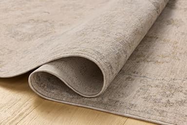 Loloi Chris Loves Julia Louisa Collection LOI-02 Oatmeal/Slate 9'-6" x 13'-1", .38" Pile Height, Area Rug - Image 3
