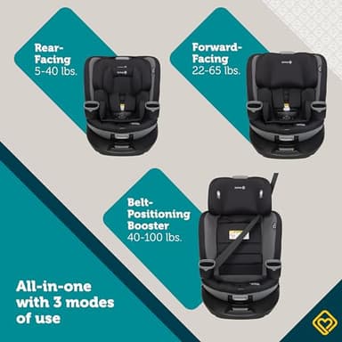 Safety 1st Turn and Go Rotating 360 ST Car Seat, Convertible Car Seat with 3 Modes, Rear Facing Car Seat, Forward Facing Car Seat, Belt Positioning Booster Car Seat, Skyline - Image 3