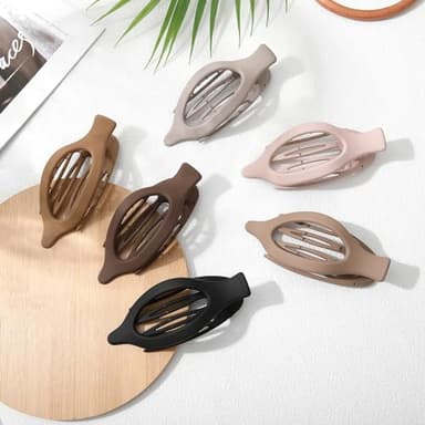 French Concord Hair Clips - 6Pcs Side Slide Volume Clips for Women Girls, Strong Hold No Slip Grip, Thick or Thin Hair (Matte Finish, L:4.6 IN, W:1.97IN) - Image 6