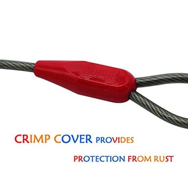 Petest 25ft Tie-Out Cable with Crimp Cover for Super Dogs Up to 250 Pounds - Image 6