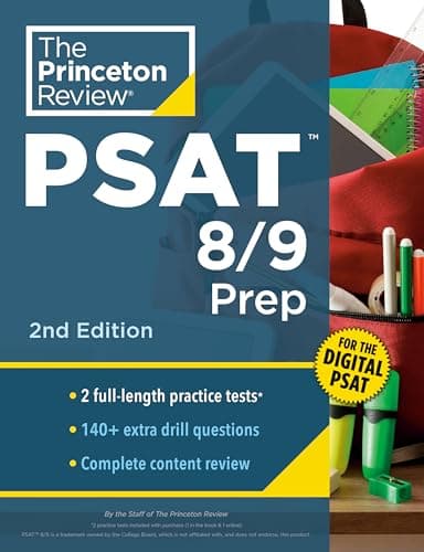 Princeton Review PSAT 8/9 Prep, 2nd Edition: 2 Practice Tests + Content Review + Strategies for the Digital PSAT 8/9 (College Test Preparation) - Image 1