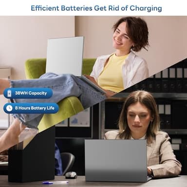 jumper Laptop Computer 16 Inch, Office 365, Laptops with 16GB RAM, 1152GB Storage, FHD IPS 1920x1200 Display, 12th N95 CPU(Up to 3.4GHz), 38WH Battery, 2 Speakers, Mini HDMI, 16:10. - Image 6