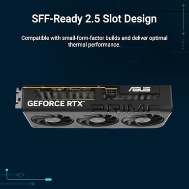 ASUS The SFF-Ready Prime GeForce RTX™ 5060 8GB GDDR7 OC Edition Graphics Card (PCIe® 5.0, 8GB GDDR7, HDMI®/DP 2.1, 2.5-Slot, Axial-tech Fans, Dual BIOS) - Image 2
