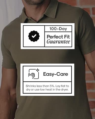 True Classic Polo Shirts for Men – Mens Polo Shirts Short Sleeve Cotton, Personalized Custom Cut, Pack of 6, Variety, L - Image 7