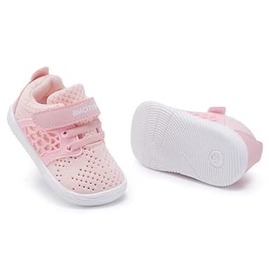 BMCiTYBM Baby Shoes Boys Girls Mesh Sneakers Infant Breathable Walking Shoes Lightweight Non-Slip First Walkers 6 9 12 18 24 Months Pink Size 12-18 Months Infant - Image 3