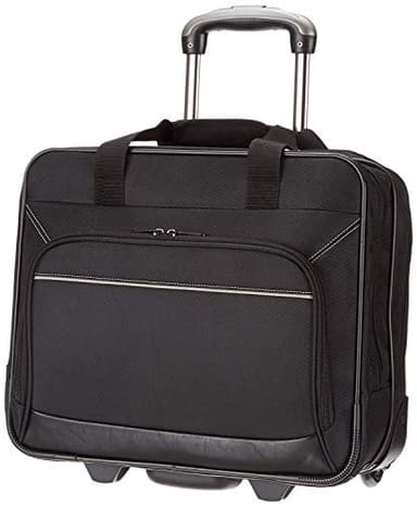 Amazon Basics Rolling Laptop Case, 15.6 in, Black - Image 1