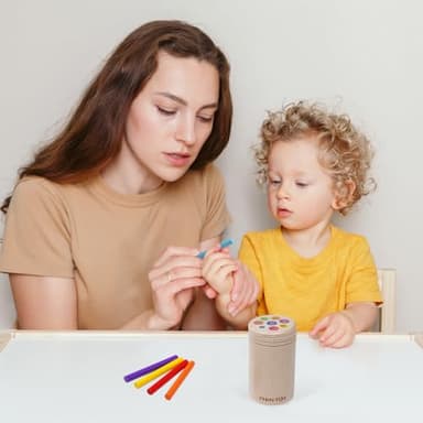 YHHYTOY Montessori Toys for 1+ Year Old, Toddler 18 Month Old Toy Color Sorting Preschool Learning Activities, Fine Motor Skills Sensory Toys for Toddlers 1-3, 1 2 3 Year Old Girl Boy Baby Gifts - Image 2