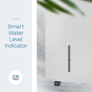 hOmeLabs 4000 Sq. Ft. Dehumidifier with Pump - Ideal for Large Rooms, Home Basements and Whole House - Powerful Moisture Removal and Humidity Control - 50 Pint Capacity - Image 7
