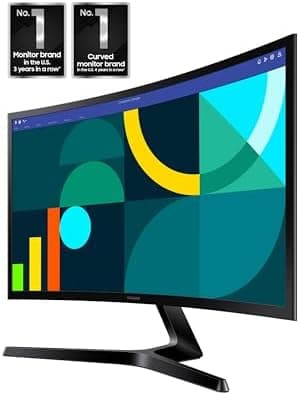 SAMSUNG 24" Essential S3 (S36GD) Series FHD 1800R Curved Computer Monitor, 100Hz, Game Mode, Advanced Eye Comfort, HDMI and D-sub Ports, LS24D366GANXZA - Image 4