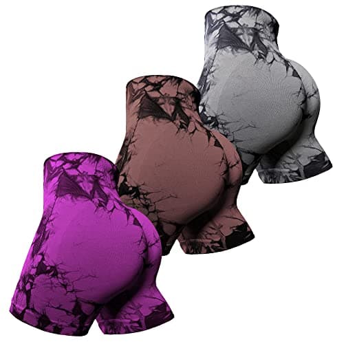 OVESPORT Workout Shorts for Women Scrunch Butt Lifting High Waisted Yoga Gym Seamless Booty Biker Shorts - Image 1