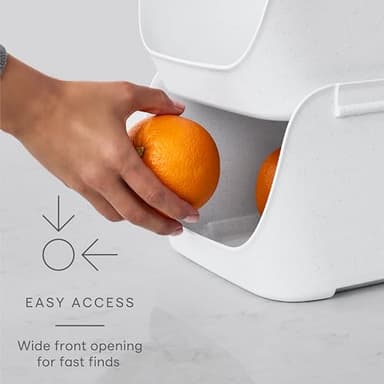 YouCopia ShelfBin Stacking Pantry Bins, 2-Pack, Stackable Storage Basket Organizers for Kitchen and Cabinet Organization - Image 3